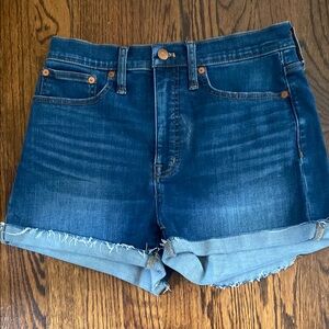 Women’s Madewell High-Rise Denim Shorts Size 28